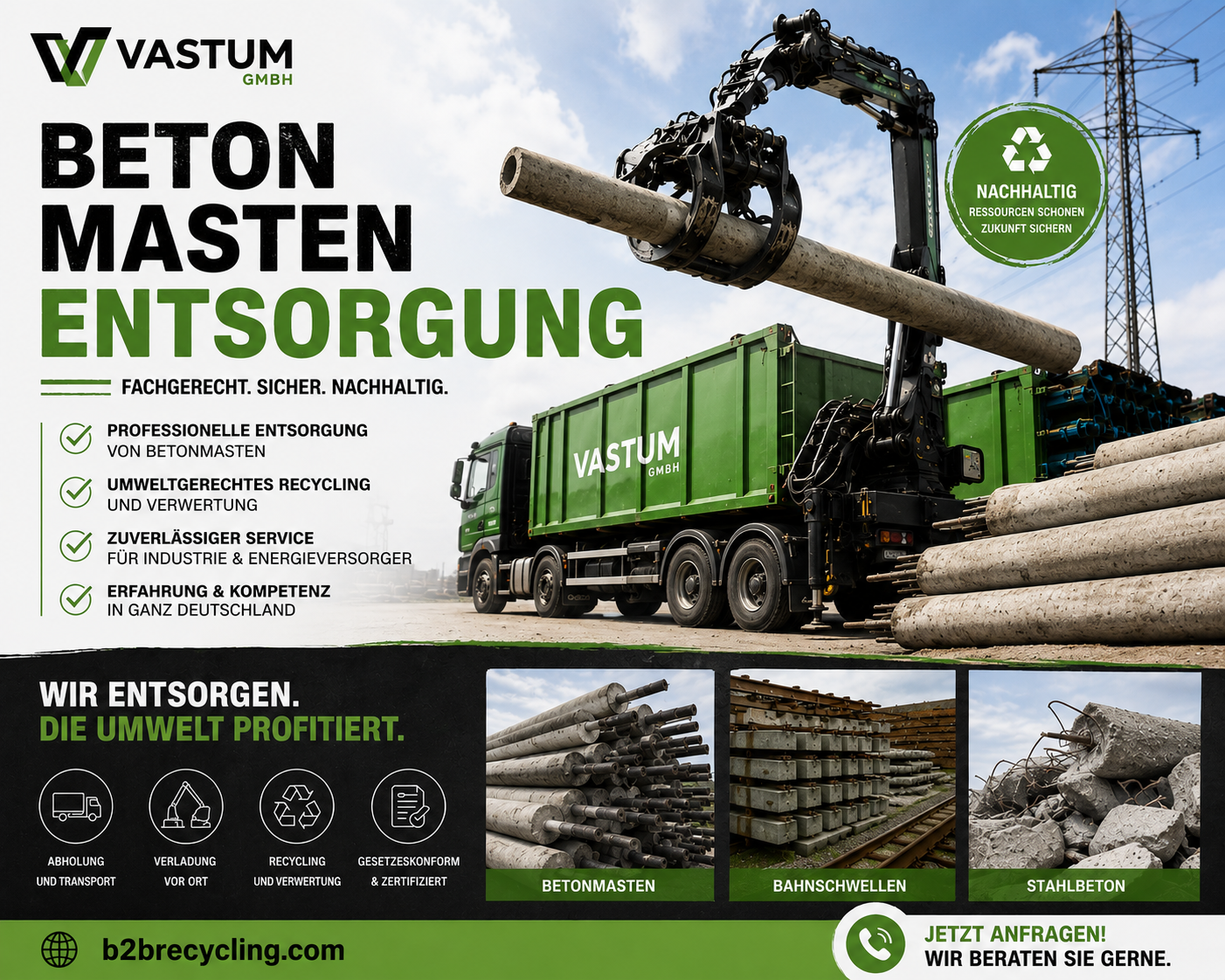 betonmasten entsorgung